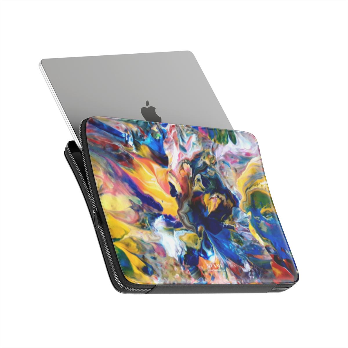 "Flow of Colors" laptop sleeve, another angle