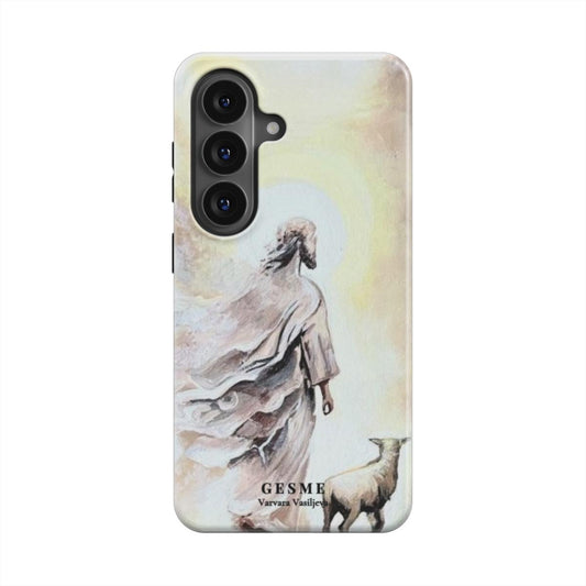 "Naujos Dienos Aušra" coque pour Android avec l’œuvre de Varvaros Vasiljevos, vue de face