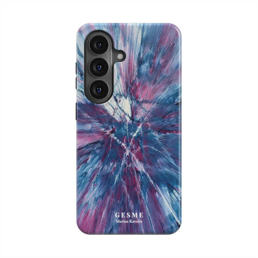 "Violet" Android case featuring artwork by Mariaus Kavolio, front view