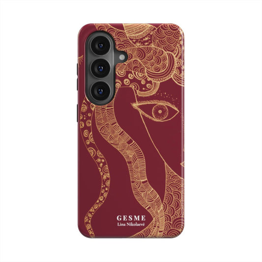 "Fantasy" Android case featuring artwork by Linos Nikolaevės, front view