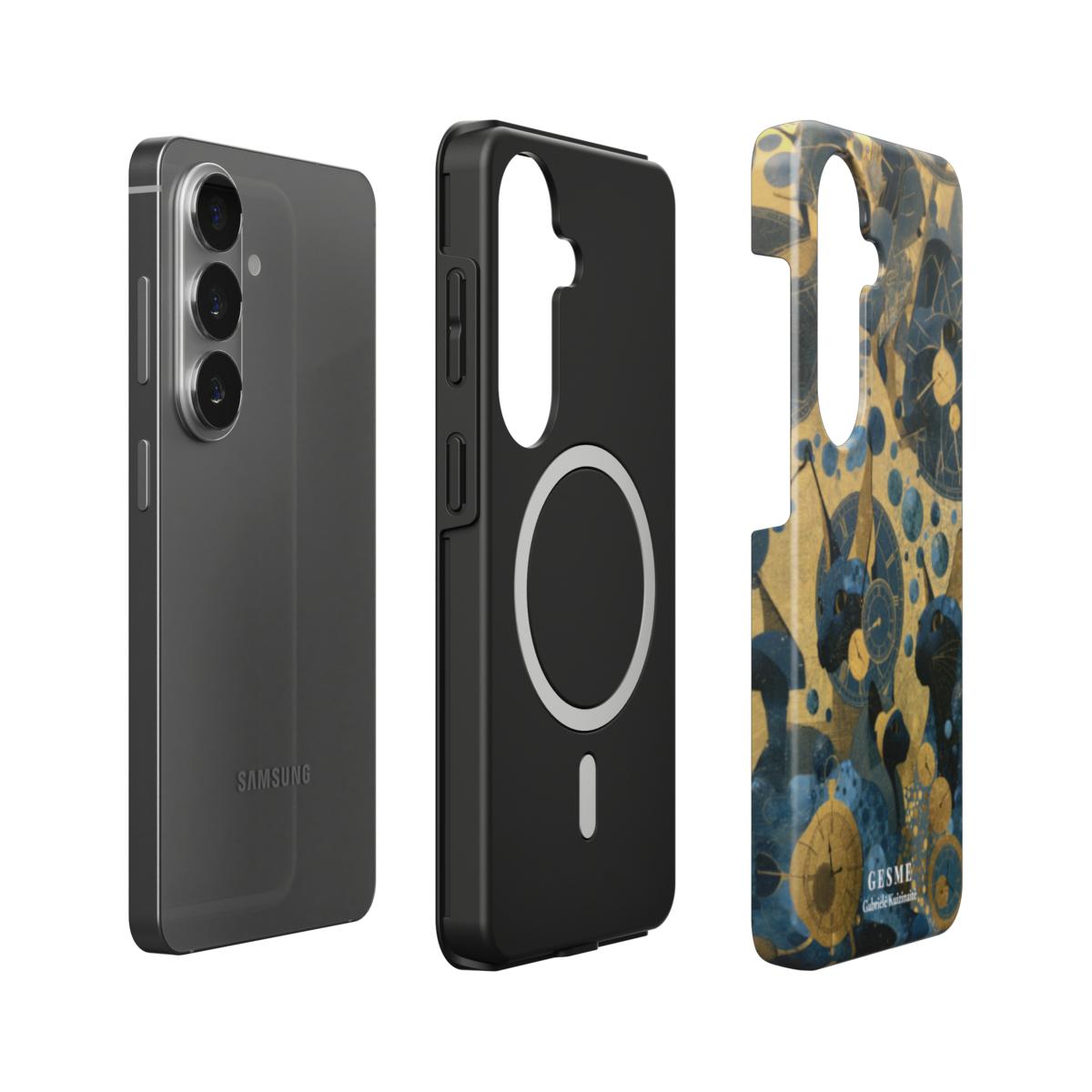 "Colorful Cats and Time" Android case, additional view