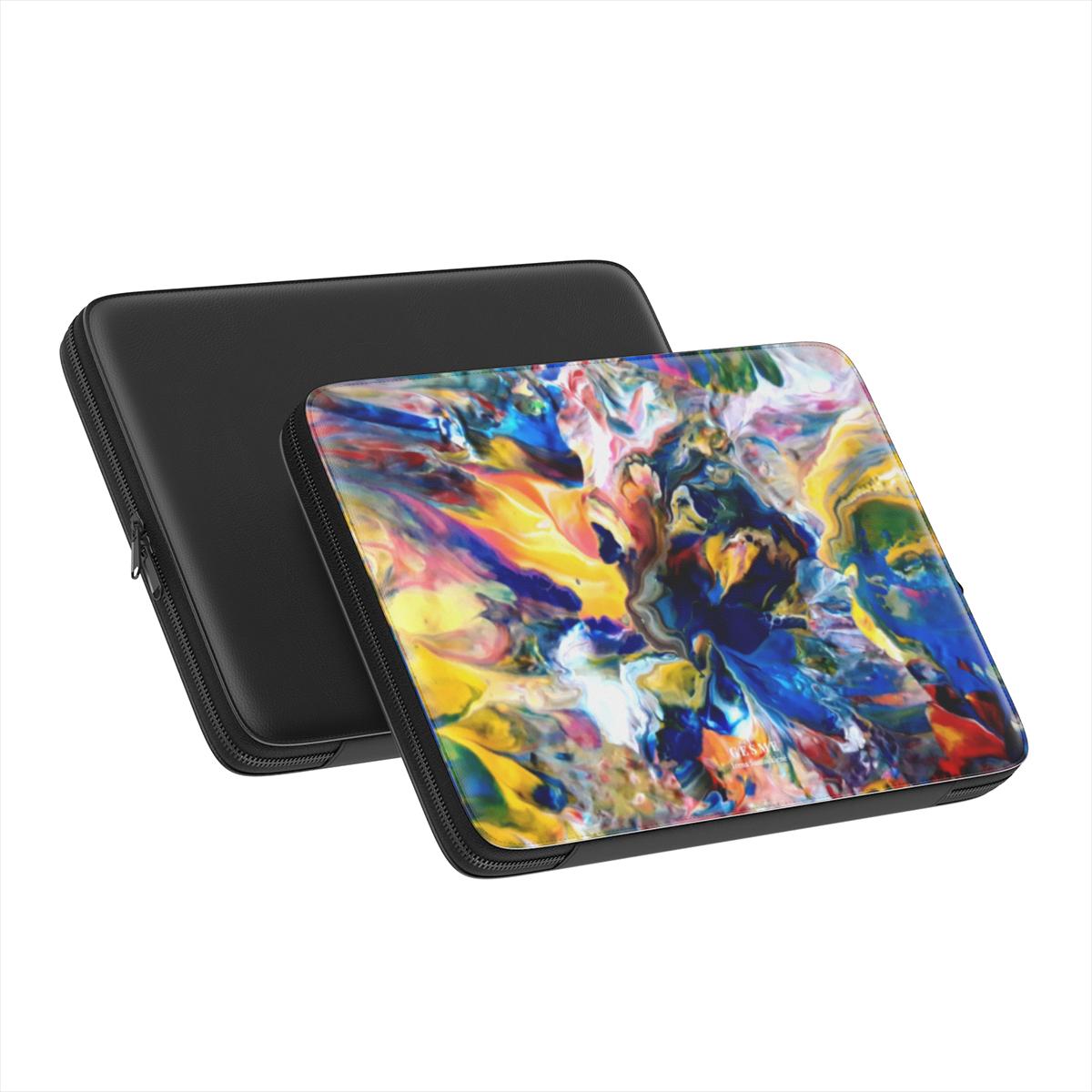 "Flow of Colors" laptop sleeve, additional view
