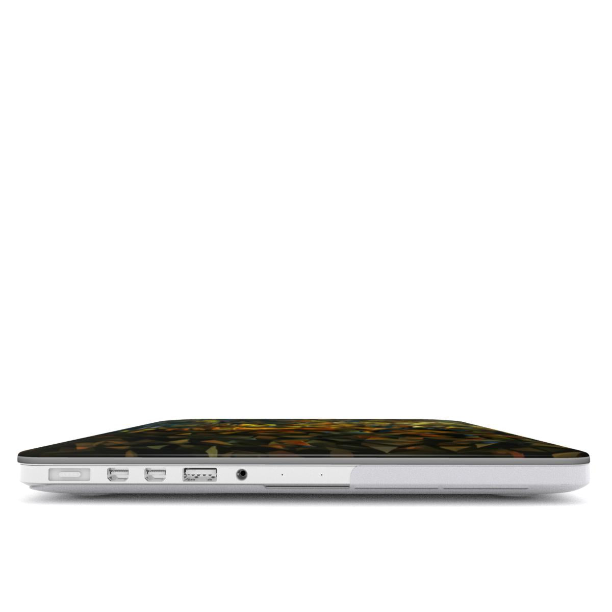 "Ugnies Gurkšnis MacBook" dėklas, kitas kampas